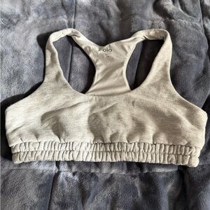 ALO Yoga light grey Racerback Bra size medium